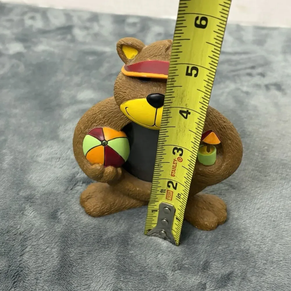 Li'Shay 3D Mini Picture Frame Brown Bear Vacation Beach Ball Sun